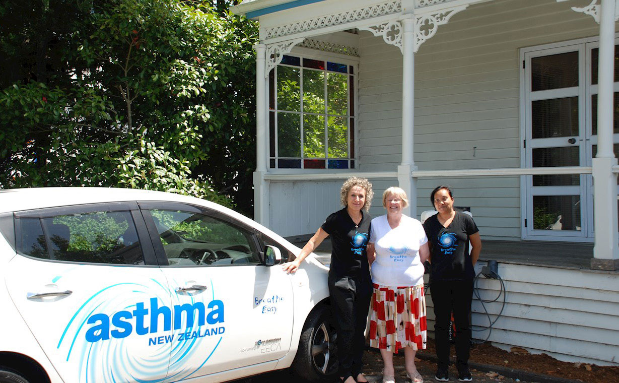 Asthma New Zealand with their EV Cars